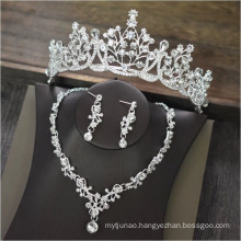 Tiara Necklace Earring Wedding Bride Sets Luxury Hair Accessories Princess Headband for Women Girl Feast Photo Studio Birthday